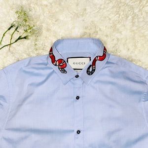 OXFORD DUKE GUCCI SHIRT WITH KINGSNAKE M